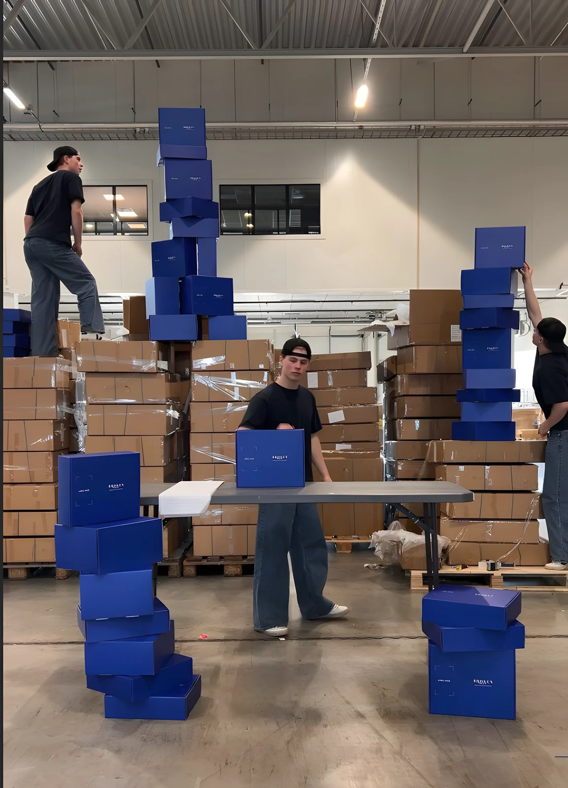 Verpackungsproduktion für eilige Lieferungen
