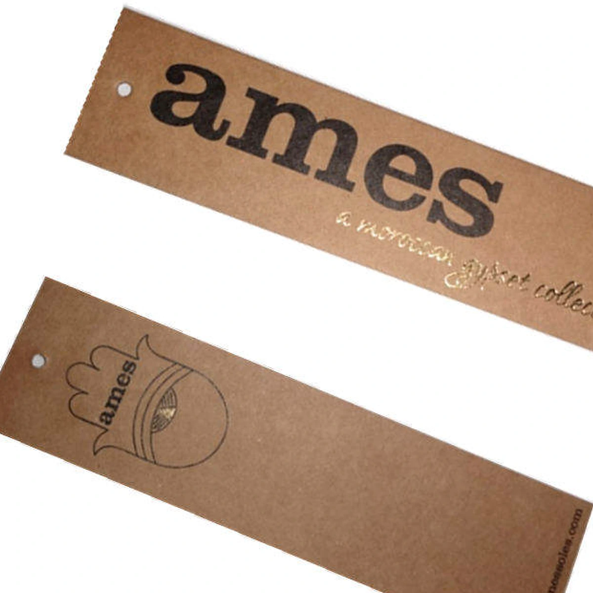 Kraft Paper Hanger Tag with Perforated Tear Line and String detail 1