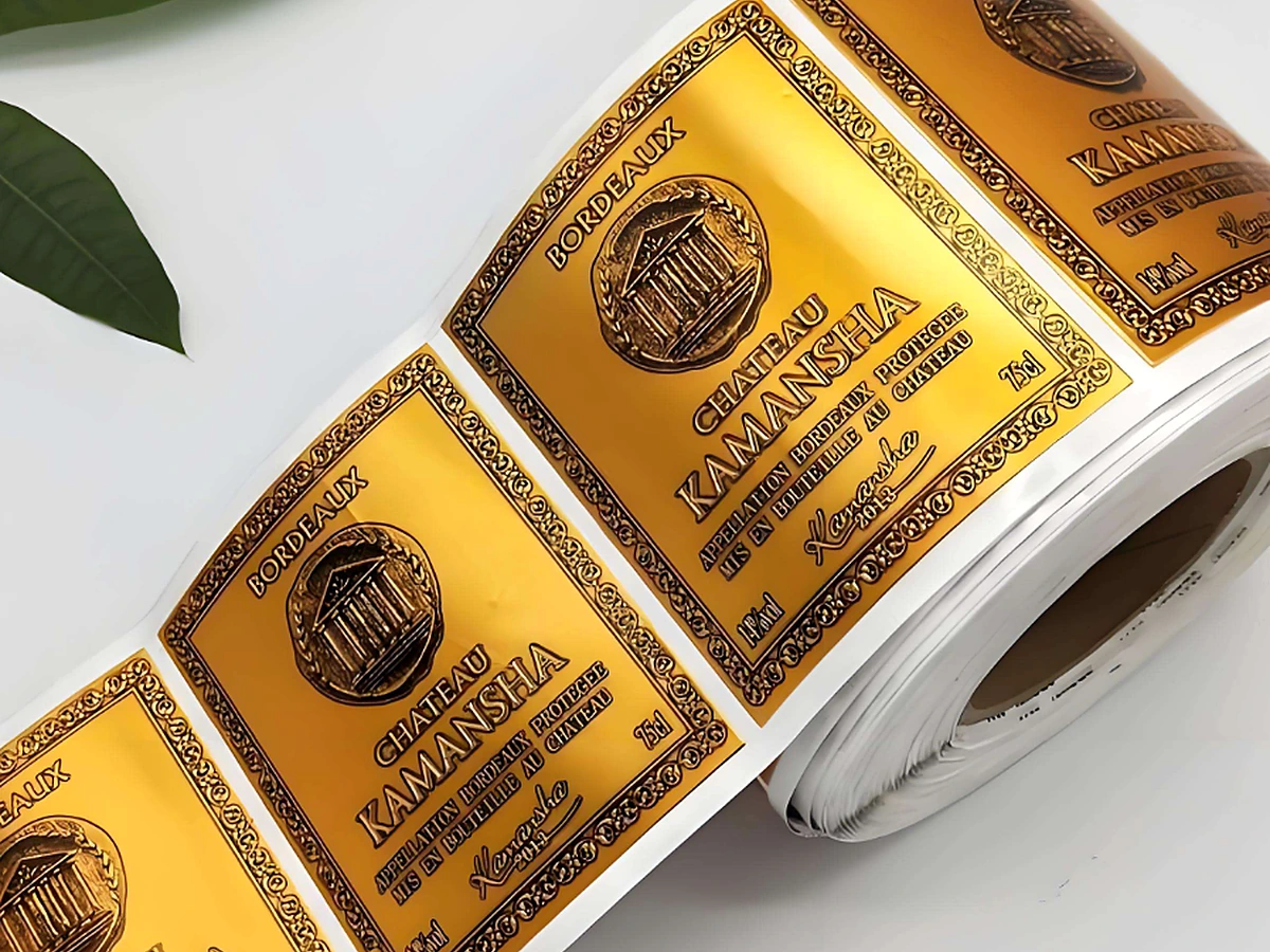 Metallic PET Self-Adhesive Label Sticker