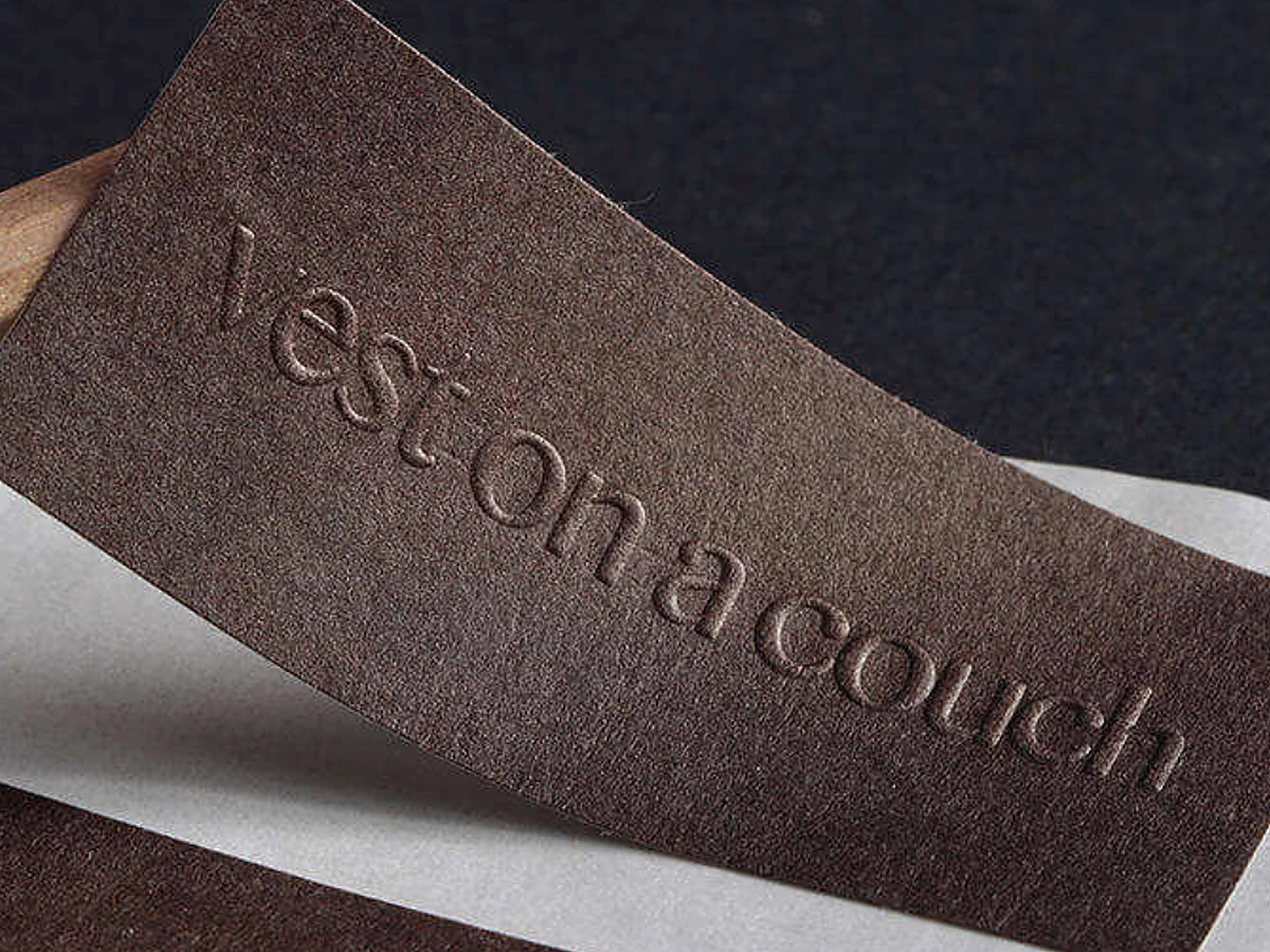 Embossed Art Paper Sticker (Blind Emboss)