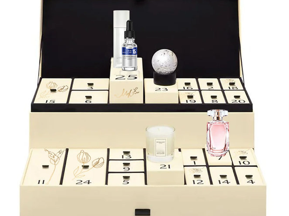 Tiered Luxury Beauty Advent Calendar Box
