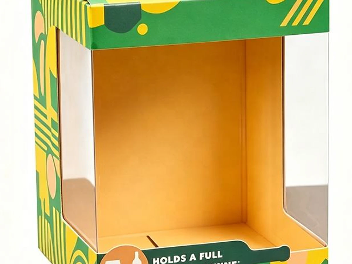 Recycled Paper Hexagonal Display Box with PVC Window