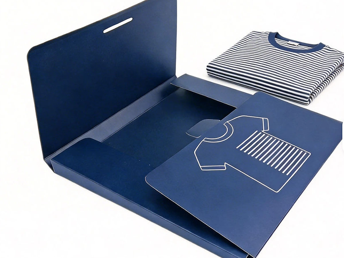 Minimalist Fold-Close Garment Board Packaging