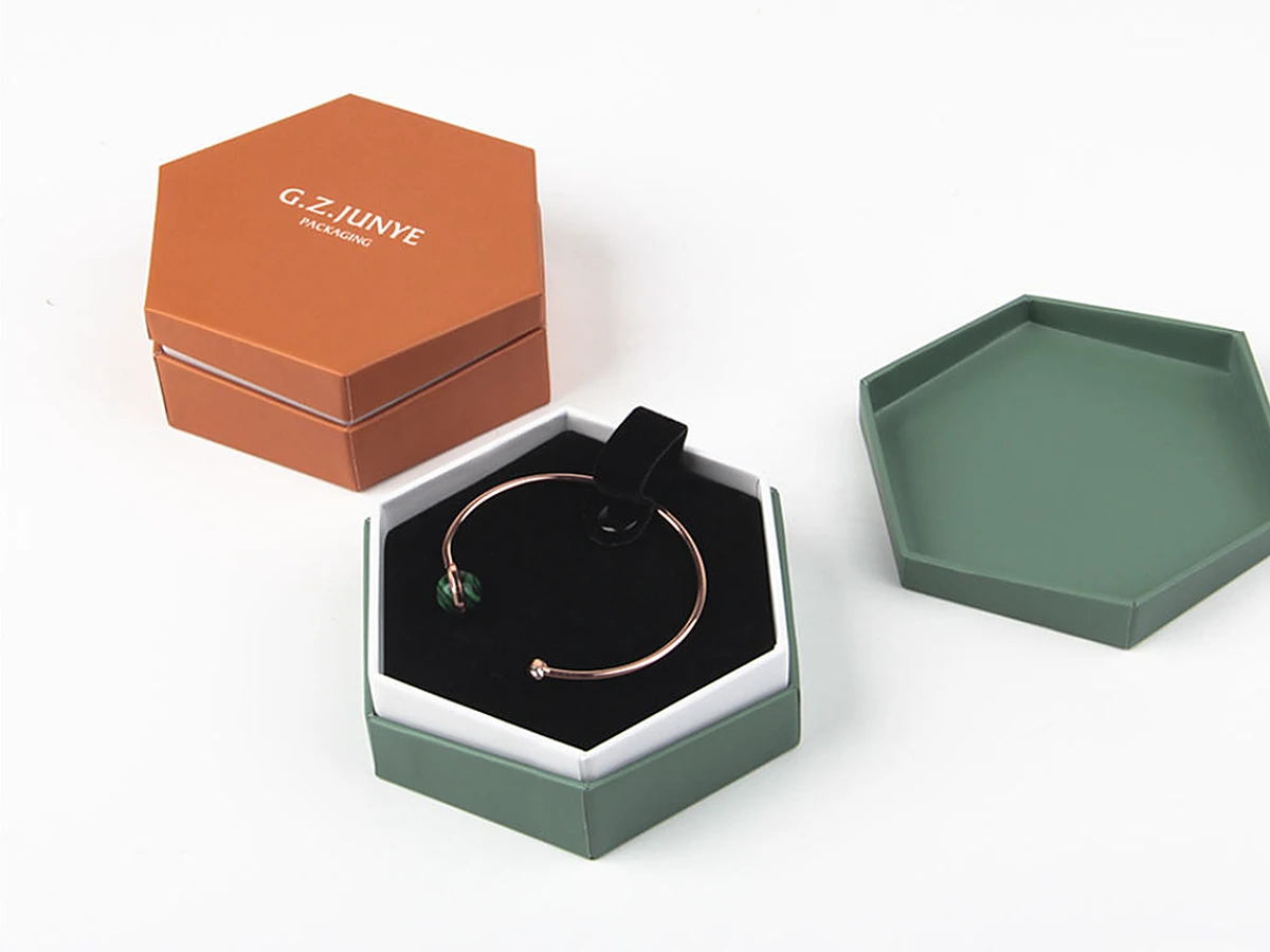 Hexagonal Multi-Purpose Jewelry Box with Interchangeable Insert