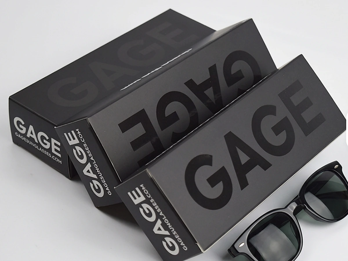 Matte Black UV-Logo Box for Sunglasses
