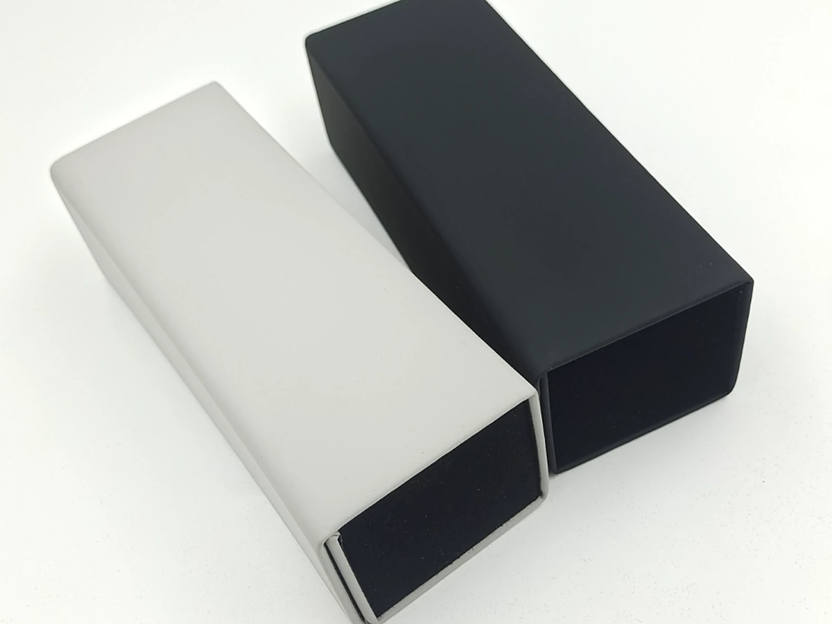 PU Leather Eyewear Case with Flocked Interior